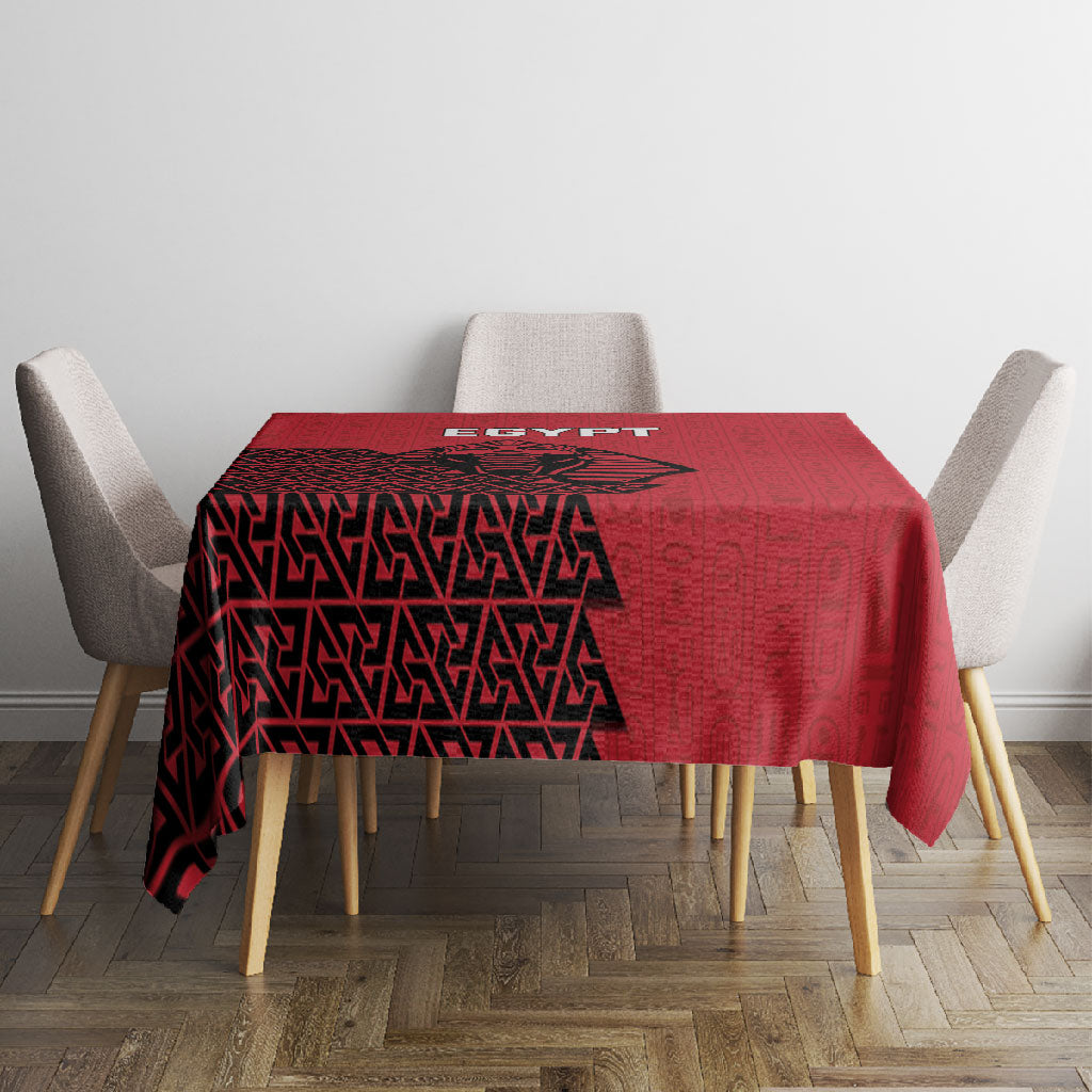 World Football 2026 Egypt Tablecloth Pharaohs Hieroglyphs Pride Red Version