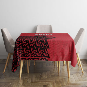 World Football 2026 Egypt Tablecloth Pharaohs Hieroglyphs Pride Red Version