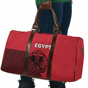 World Football 2026 Egypt Travel Bag Pharaohs Hieroglyphs Pride Red Version