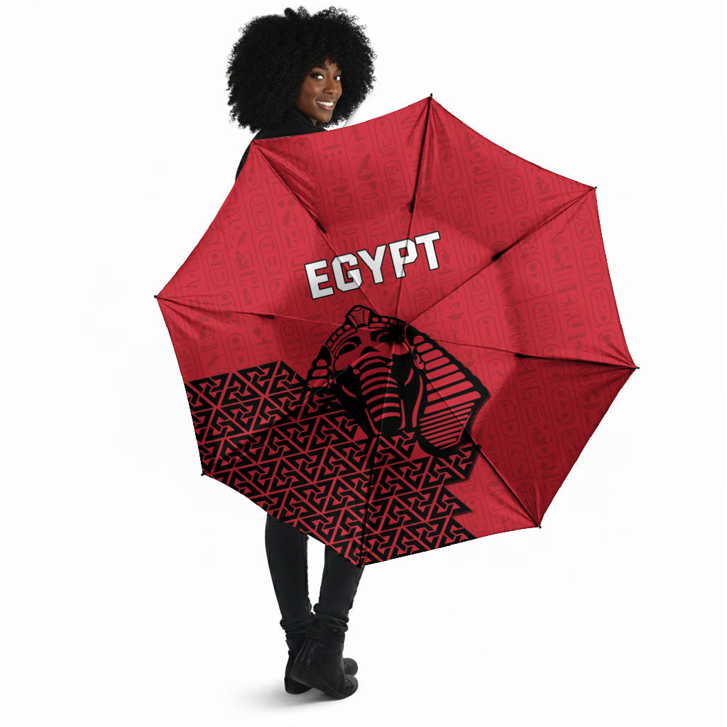 World Football 2026 Egypt Umbrella Pharaohs Hieroglyphs Pride Red Version