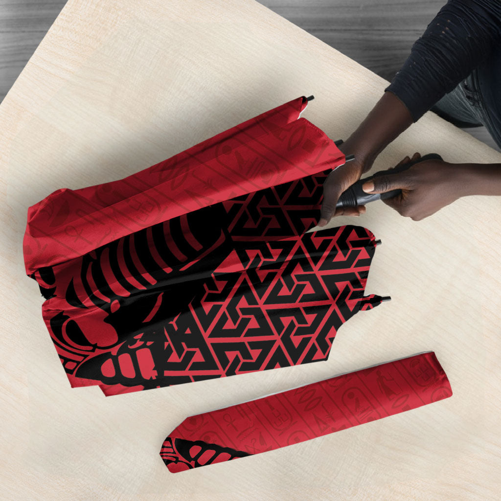 World Football 2026 Egypt Umbrella Pharaohs Hieroglyphs Pride Red Version