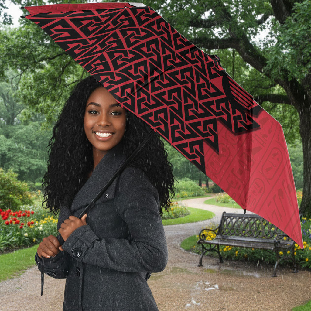 World Football 2026 Egypt Umbrella Pharaohs Hieroglyphs Pride Red Version