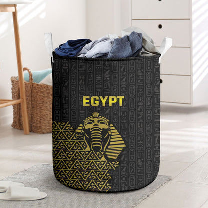 World Football 2026 Egypt Laundry Basket Pharaohs Hieroglyphs Pride Black Version