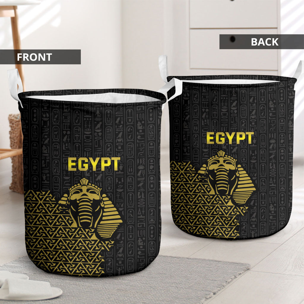 World Football 2026 Egypt Laundry Basket Pharaohs Hieroglyphs Pride Black Version