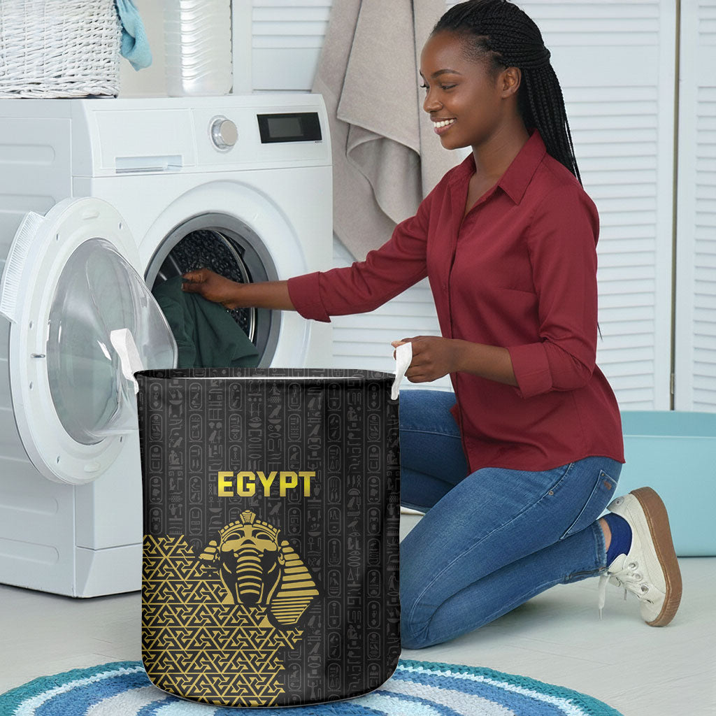 World Football 2026 Egypt Laundry Basket Pharaohs Hieroglyphs Pride Black Version