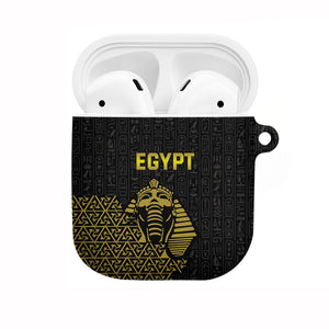World Football 2026 Egypt AirPods Case Pharaohs Hieroglyphs Pride Black Version
