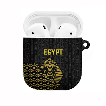 World Football 2026 Egypt AirPods Case Pharaohs Hieroglyphs Pride Black Version