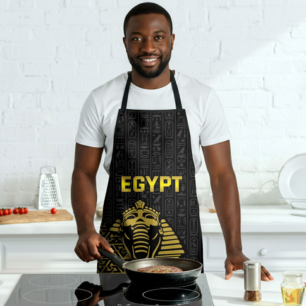 World Football 2026 Egypt Apron Pharaohs Hieroglyphs Pride Black Version