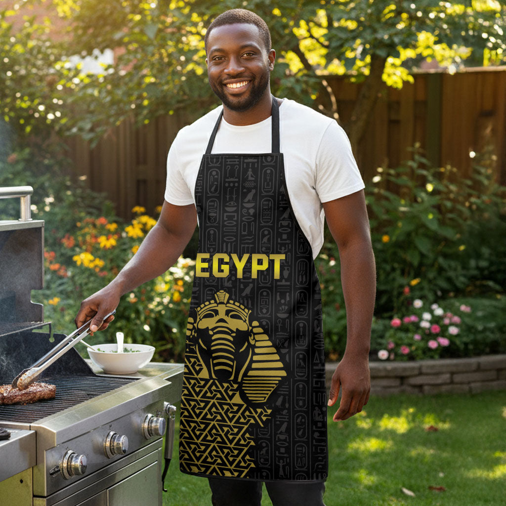 World Football 2026 Egypt Apron Pharaohs Hieroglyphs Pride Black Version