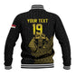 Custom World Football 2026 Egypt Baseball Jacket Pharaohs Hieroglyphs Pride Black Version