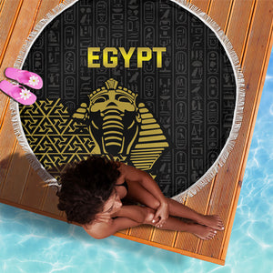 World Football 2026 Egypt Beach Blanket Pharaohs Hieroglyphs Pride Black Version