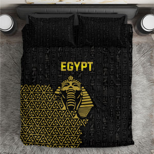 World Football 2026 Egypt Bedding Set Pharaohs Hieroglyphs Pride Black Version