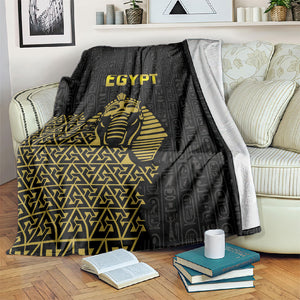 World Football 2026 Egypt Blanket Pharaohs Hieroglyphs Pride Black Version