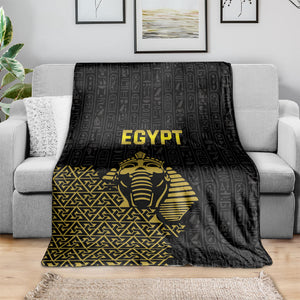World Football 2026 Egypt Blanket Pharaohs Hieroglyphs Pride Black Version