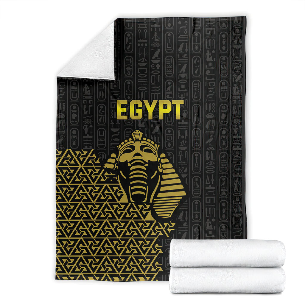 World Football 2026 Egypt Blanket Pharaohs Hieroglyphs Pride Black Version