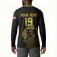 Custom World Football 2026 Egypt Button Sweatshirt Pharaohs Hieroglyphs Pride Black Version