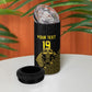 Custom World Football 2026 Egypt 4 in 1 Can Cooler Tumbler Pharaohs Hieroglyphs Pride Black Version