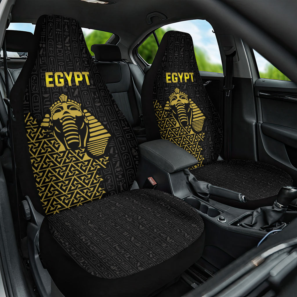 World Football 2026 Egypt Car Seat Cover Pharaohs Hieroglyphs Pride Black Version
