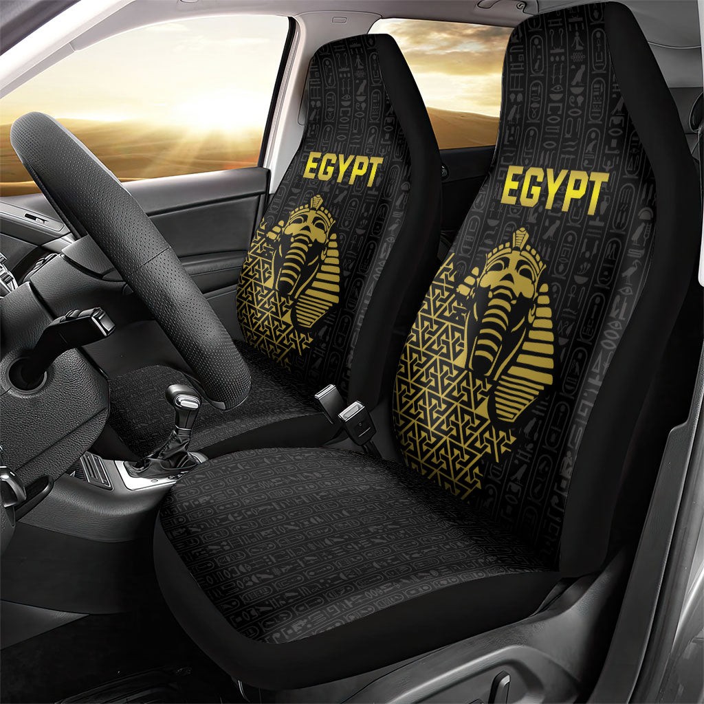 World Football 2026 Egypt Car Seat Cover Pharaohs Hieroglyphs Pride Black Version