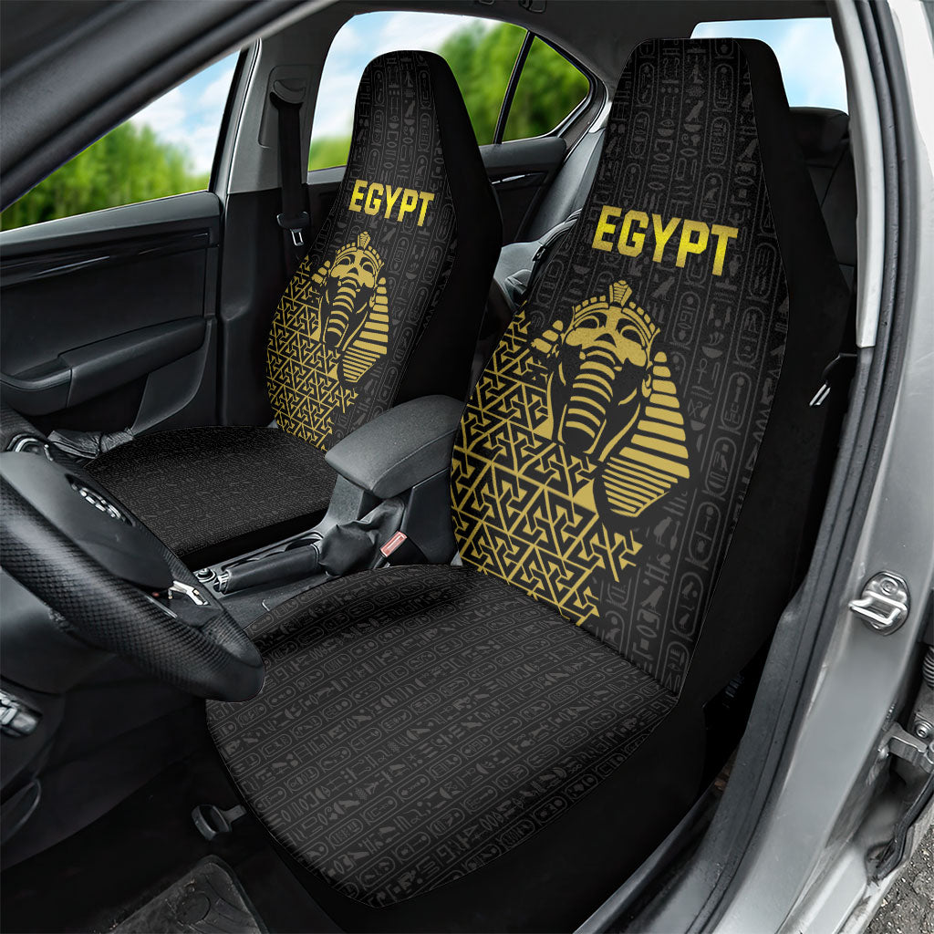 World Football 2026 Egypt Car Seat Cover Pharaohs Hieroglyphs Pride Black Version