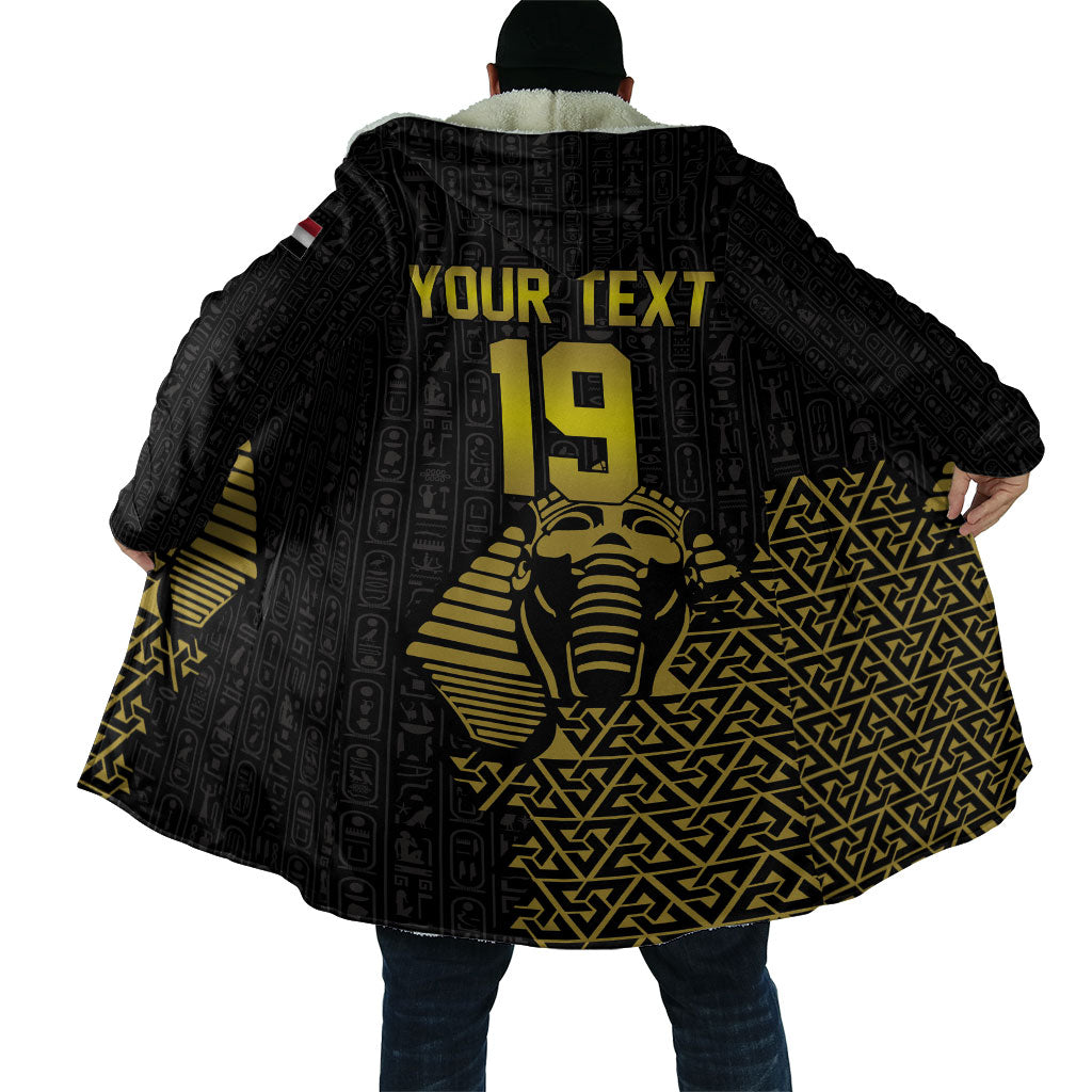 Custom World Football 2026 Egypt Cloak Pharaohs Hieroglyphs Pride Black Version