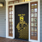 Custom World Football 2026 Egypt Door Cover Pharaohs Hieroglyphs Pride Black Version