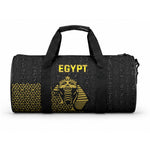 World Football 2026 Egypt Duffle Bag Pharaohs Hieroglyphs Pride Black Version
