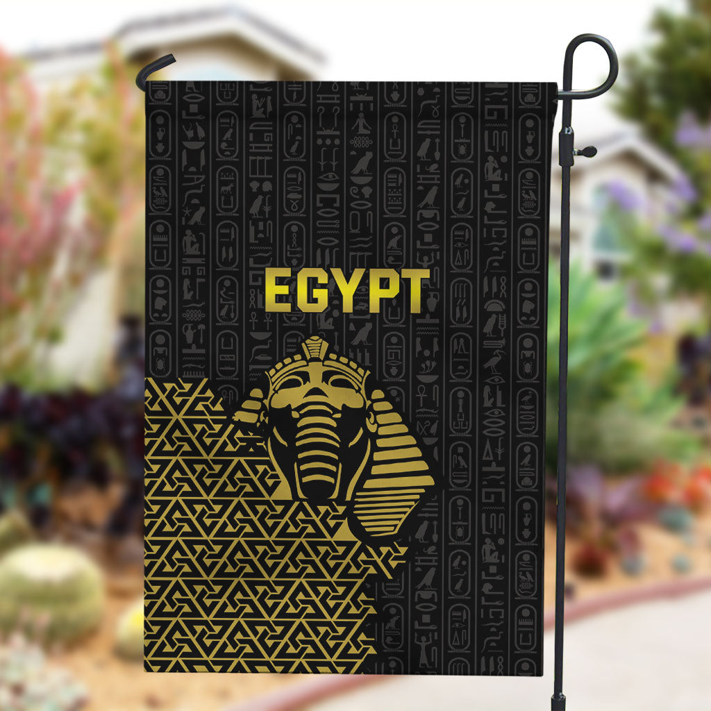World Football 2026 Egypt Garden Flag Pharaohs Hieroglyphs Pride Black Version