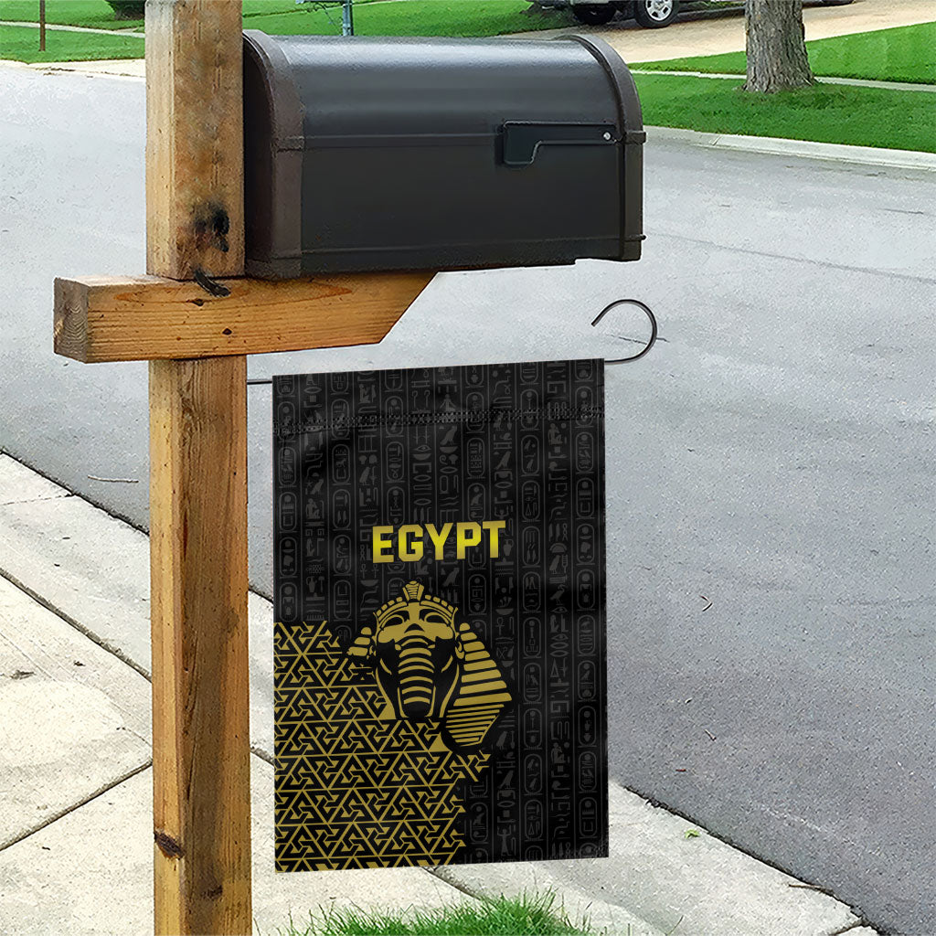 World Football 2026 Egypt Garden Flag Pharaohs Hieroglyphs Pride Black Version