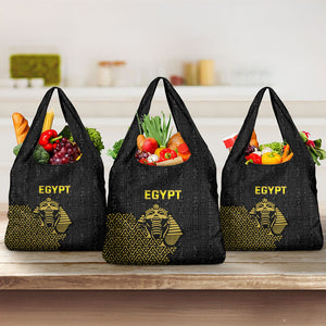 World Football 2026 Egypt Grocery Bag Pharaohs Hieroglyphs Pride Black Version