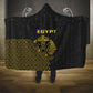 World Football 2026 Egypt Hooded Blanket Pharaohs Hieroglyphs Pride Black Version