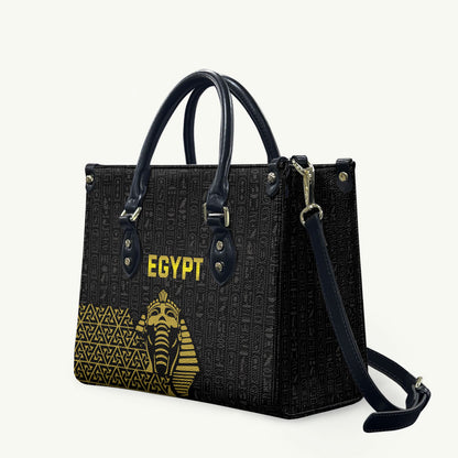 World Football 2026 Egypt Leather Bag Pharaohs Hieroglyphs Pride Black Version