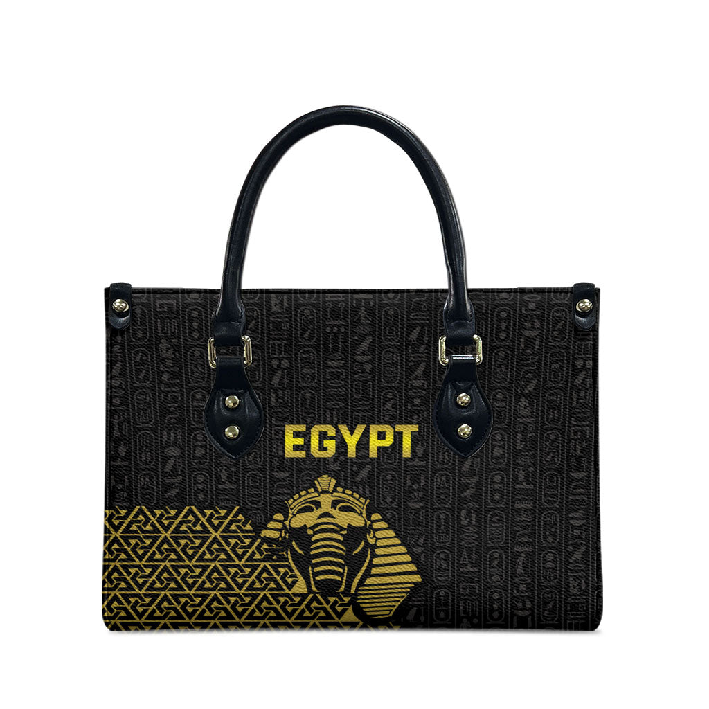 World Football 2026 Egypt Leather Bag Pharaohs Hieroglyphs Pride Black Version