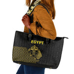 World Football 2026 Egypt Leather Tote Bag Pharaohs Hieroglyphs Pride Black Version