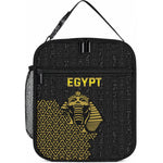 World Football 2026 Egypt Lunch Bag Pharaohs Hieroglyphs Pride Black Version