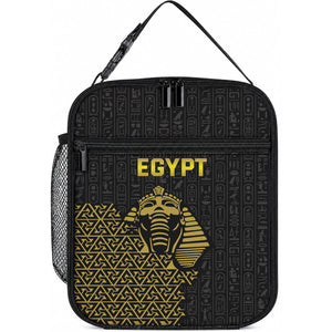 World Football 2026 Egypt Lunch Bag Pharaohs Hieroglyphs Pride Black Version