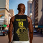 Custom World Football 2026 Egypt Men Tank Top Pharaohs Hieroglyphs Pride Black Version
