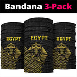 World Football 2026 Egypt Neck Gaiter Pharaohs Hieroglyphs Pride Black Version