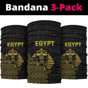 World Football 2026 Egypt Neck Gaiter Pharaohs Hieroglyphs Pride Black Version