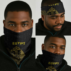 World Football 2026 Egypt Neck Gaiter Pharaohs Hieroglyphs Pride Black Version