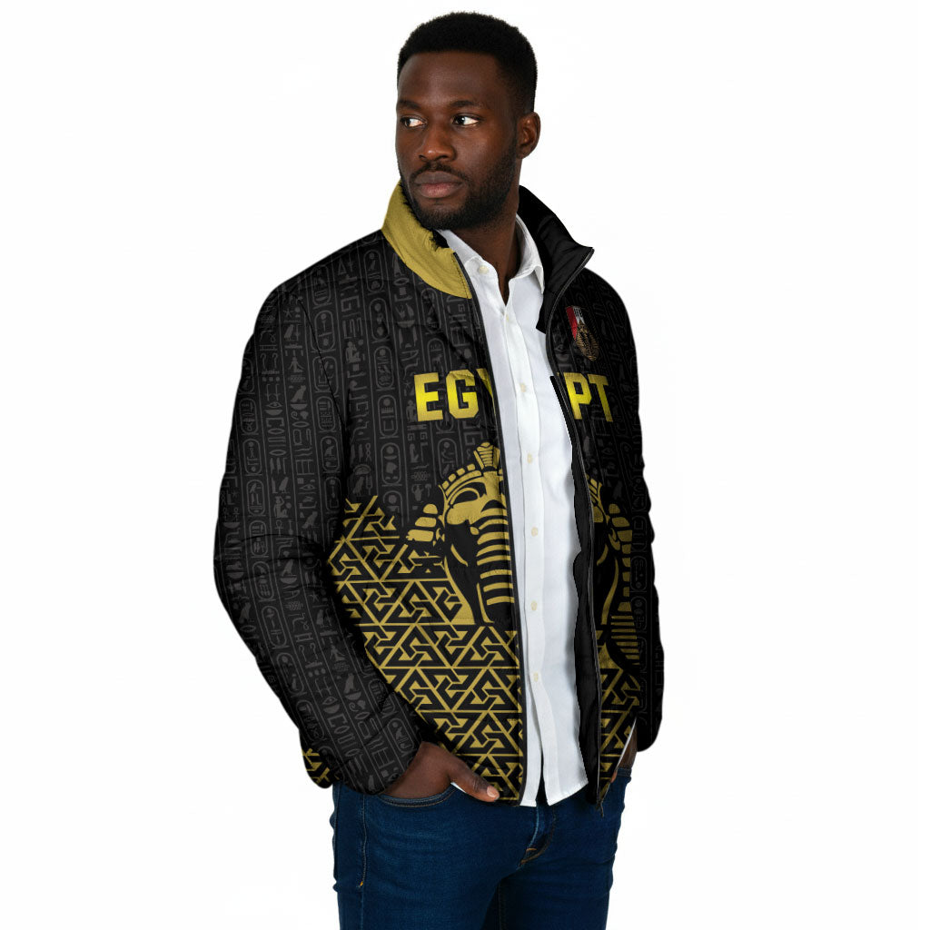 Custom World Football 2026 Egypt Padded Jacket Pharaohs Hieroglyphs Pride Black Version