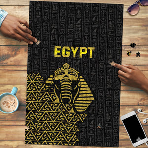 World Football 2026 Egypt Puzzle Pharaohs Hieroglyphs Pride Black Version