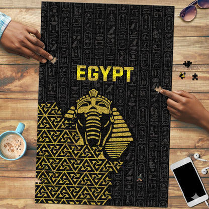 World Football 2026 Egypt Puzzle Pharaohs Hieroglyphs Pride Black Version