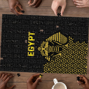World Football 2026 Egypt Puzzle Pharaohs Hieroglyphs Pride Black Version