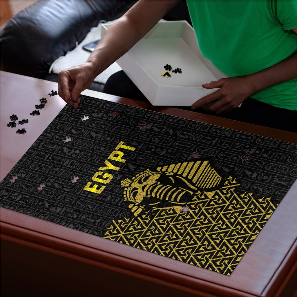 World Football 2026 Egypt Puzzle Pharaohs Hieroglyphs Pride Black Version