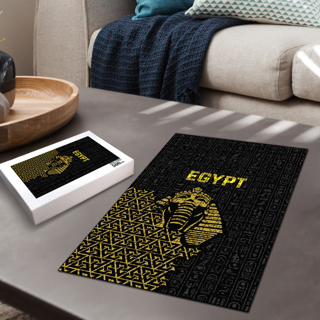 World Football 2026 Egypt Puzzle Pharaohs Hieroglyphs Pride Black Version