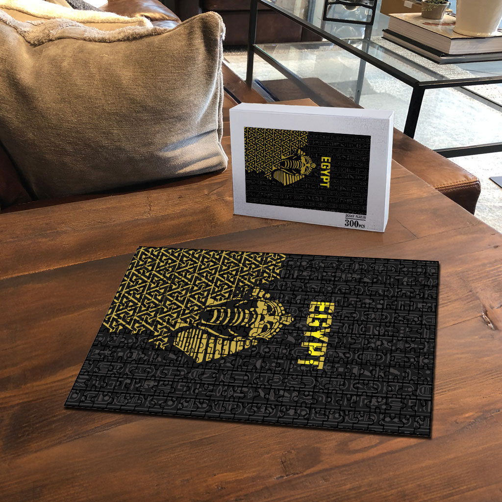 World Football 2026 Egypt Puzzle Pharaohs Hieroglyphs Pride Black Version