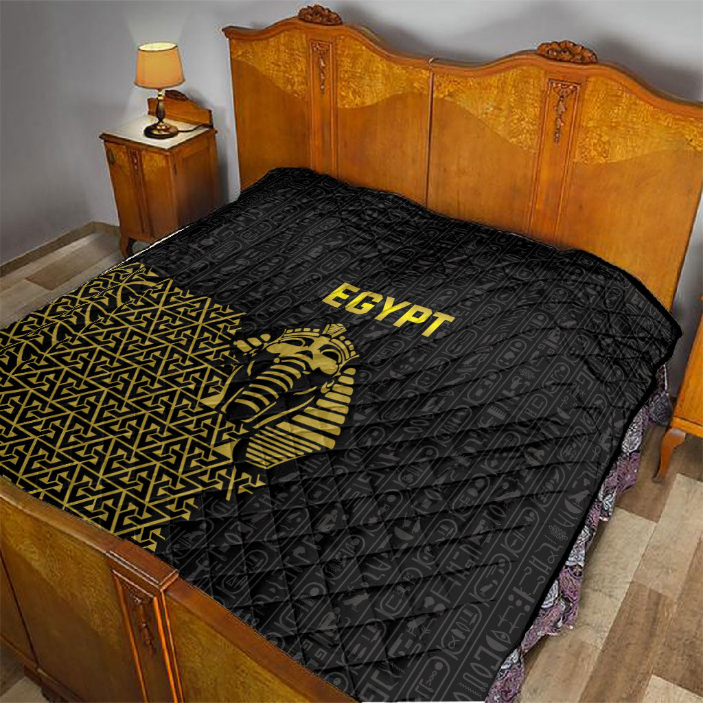 World Football 2026 Egypt Quilt Pharaohs Hieroglyphs Pride Black Version