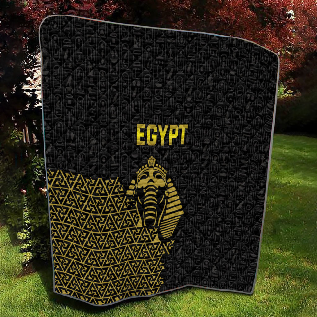 World Football 2026 Egypt Quilt Pharaohs Hieroglyphs Pride Black Version