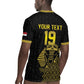 Custom World Football 2026 Egypt Rugby Jersey Pharaohs Hieroglyphs Pride Black Version